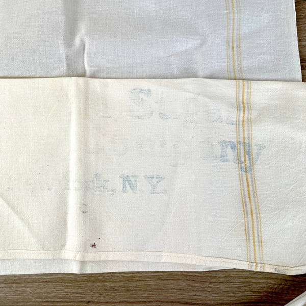 Sugar sack dish towels - set of 4 - 1940s vintage - NextStage Vintage