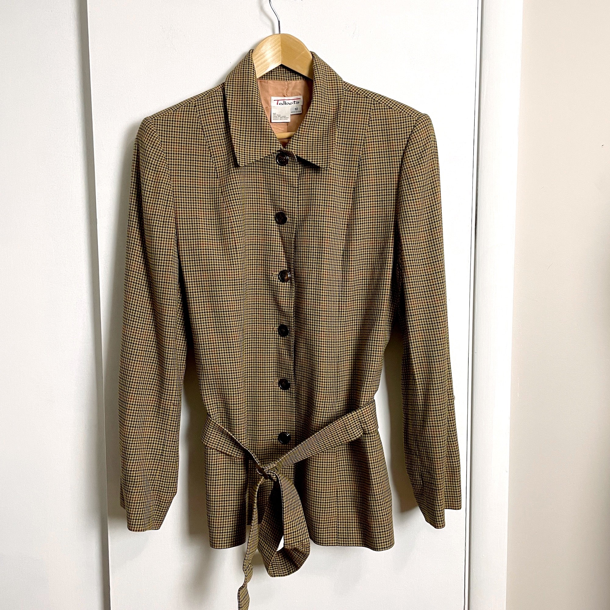 Vintage Talbots belted checked hunt jacket size 10 – NextStage