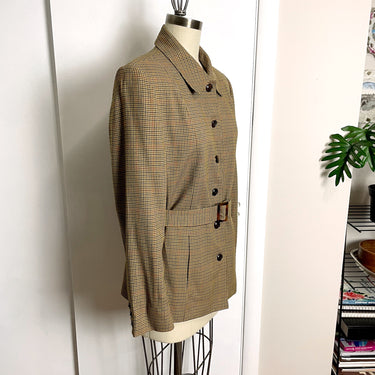 Vintage Talbots belted checked hunt jacket - size 10 - NextStage Vintage