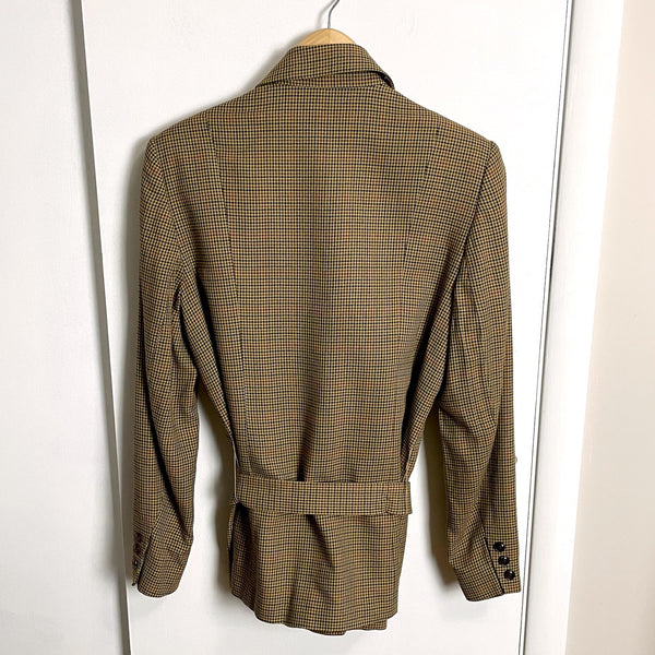 Vintage Talbots belted checked hunt jacket - size 10 - NextStage Vintage
