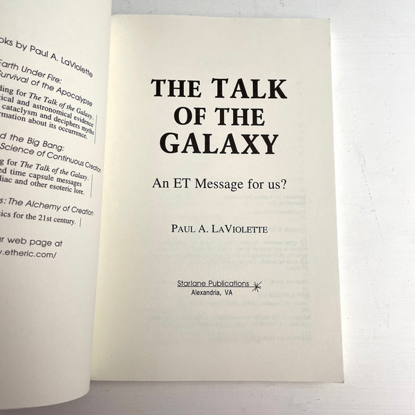The Talk of the Galaxy - Paul LaViolette - 2000 paperback - NextStage Vintage