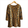 1990s vintage leopard print tunic - size 1X - NextStage Vintage