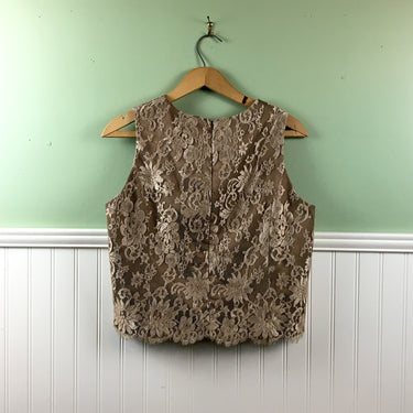 Sleeveless lace and rhinestone top - size small - 1990s vintage - NextStage Vintage