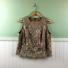 Sleeveless lace and rhinestone top - size small - 1990s vintage - NextStage Vintage