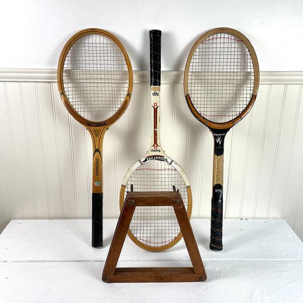 Tennis racquets and a press - Sportlife, National Exeter - vintage sports - NextStage Vintage