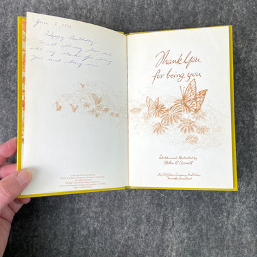 Thank You for Being You - gift book written and illustrated by Helen R. Caswell - 1973 - NextStage Vintage