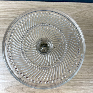 Antique Tiffin EAPG ball & swirl cake stand - late 1800s - NextStage Vintage