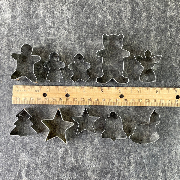 10 tiny cookie cutters - for cooking and crafting - NextStage Vintage