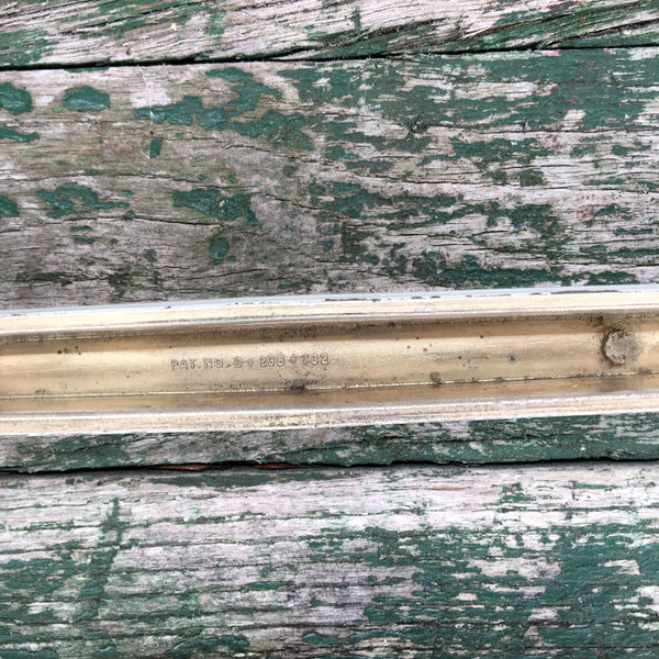 1960s white and gold towel bars - 5 bars, 1 robe hook - vintage hardware - NextStage Vintage
