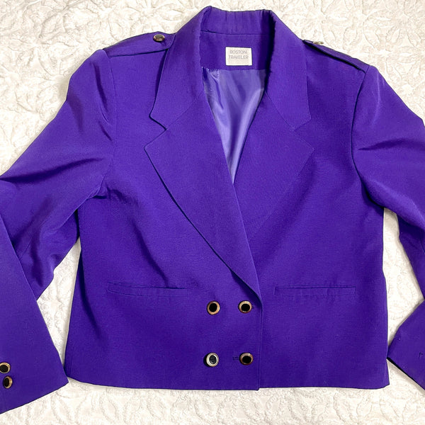 1980s cropped double breasted jacket - size M-L - NextStage Vintage