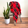 Troy Robe plaid throw - 52" x 54" - vintage blanket - NextStage Vintage