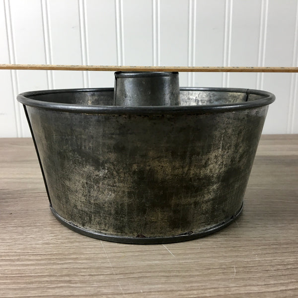 Tinned steel tube cake pan - vintage baking pan - NextStage Vintage