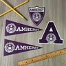 University of Massachusetts baggage stickers - vintage college ephemera - NextStage Vintage