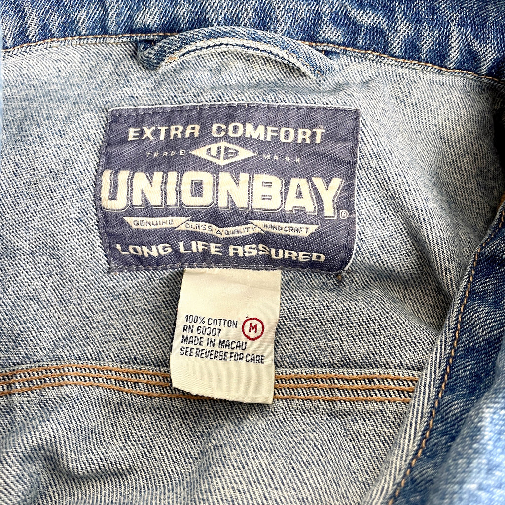 Vintage 1980s Union Bay blue denim jean jacket - size medium
