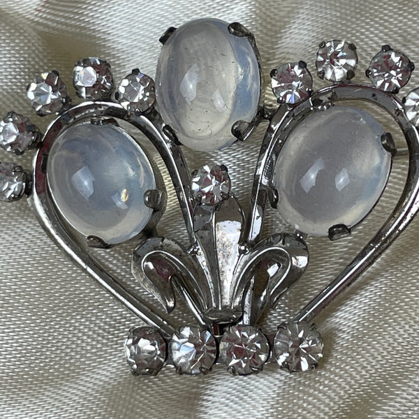 Sterling Van Dell crown pin / pendant - 1940s vintage - NextStage Vintage