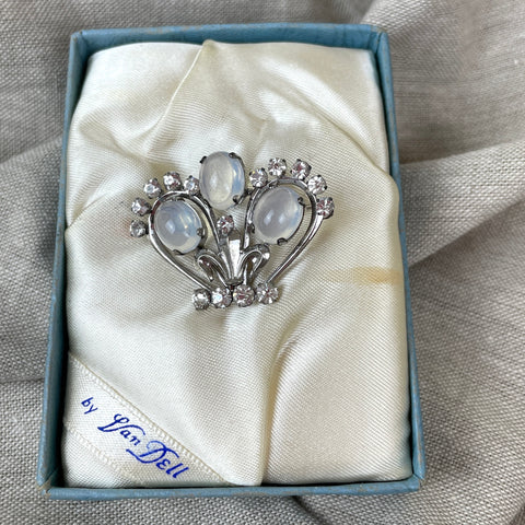 Sterling Van Dell crown pin / pendant - 1940s vintage - NextStage Vintage