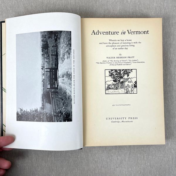 Adventure in Vermont - Walter Merriam Pratt - 1943 hardcover - NextStage Vintage