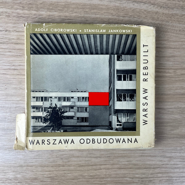 Warsaw Rebuilt - Warszawa Odbundowana - 1963 Polish and English hardcover - NextStage Vintage