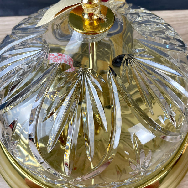 Waterford Lighting Strangford crystal 10" ceiling light NWT - 1999 vintage - NextStage Vintage