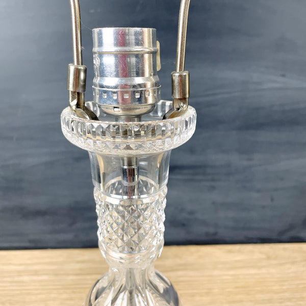 Waterford crystal table lamp base - 12.75" tall - NextStage Vintage