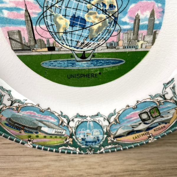 1964-1965 New York World's Fair Unisphere souvenir plate - 1960s souvenir - NextStage Vintage