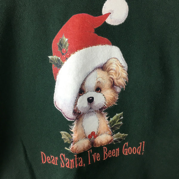 Good doggo Christmas sweatshirt - vintage holiday - size XL - NextStage Vintage