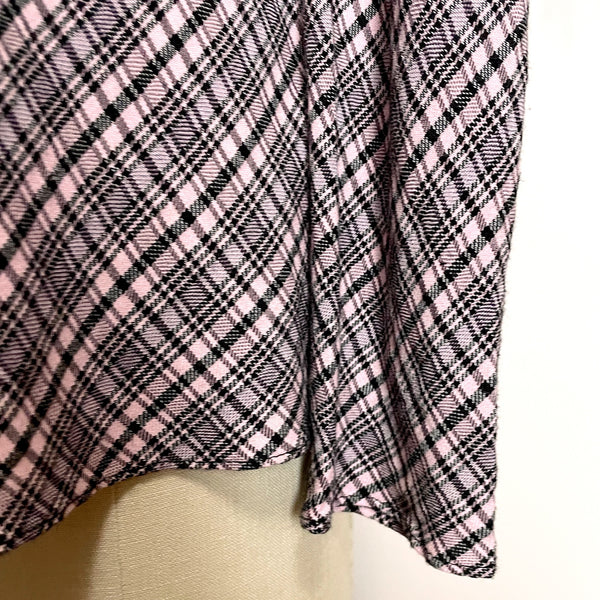 Zara Woman plaid blouse with high collar - size XL - NextStage Vintage