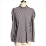 Zara Woman plaid blouse with high collar - size XL - NextStage Vintage